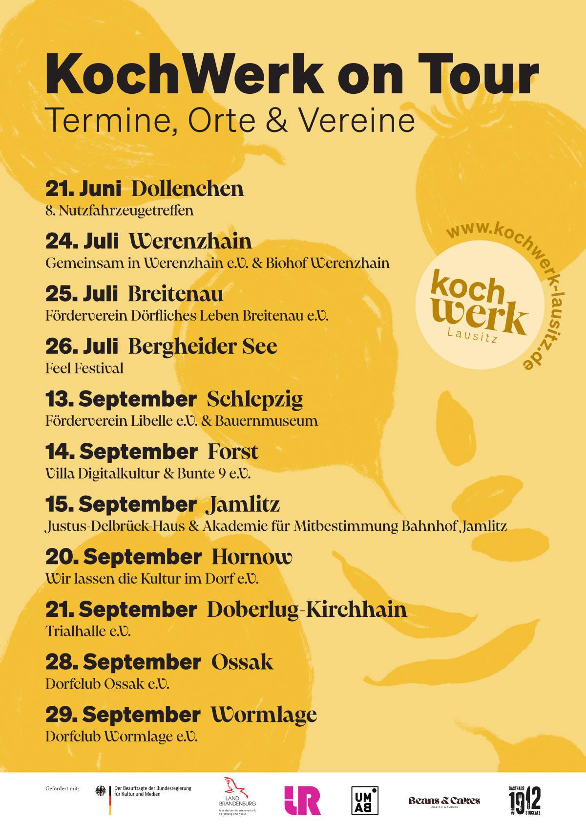 KochWerk Lausitz Tourplakat 2025